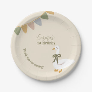 One Silly Goose Kids Birthday Party Paper Plates