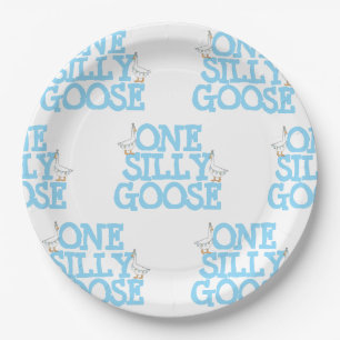 One Silly Goose  Paper Plates