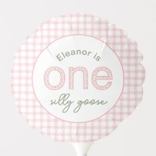 "One Silly Goose" Personalized Birthday Balloon