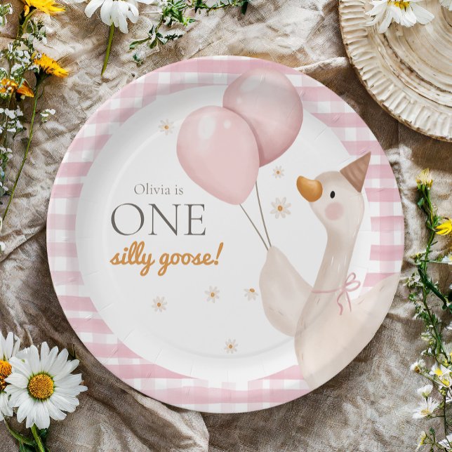 One Silly Goose Spring Party Farm First Birthday Paper Plates (Creator Uploaded)