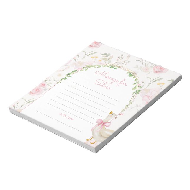 One Silly Goose time capsule message Notepad (Rotated)