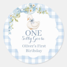 One Silly Goose Vintage Daisy Birthday Invitation