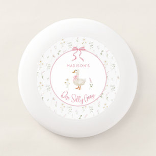 One Silly Goose Vintage Floral Girl Birthday Wham-O Frisbee