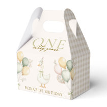 ONE Silly Goose Watercolor Boy Girl 1st Birthday Favor Boxes