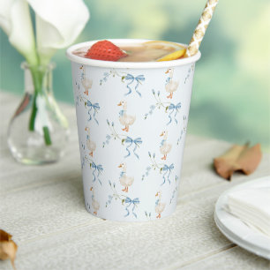 One Silly Little Goose Birthday Watercolor Paper Cups