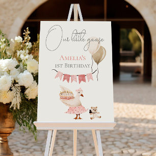 One Silly Vintage Birthday Goose Watercolor Foam Board