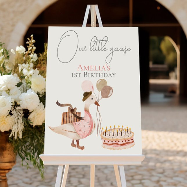 One Silly Vintage Birthday Goose Welcome Sign (Creator Uploaded)