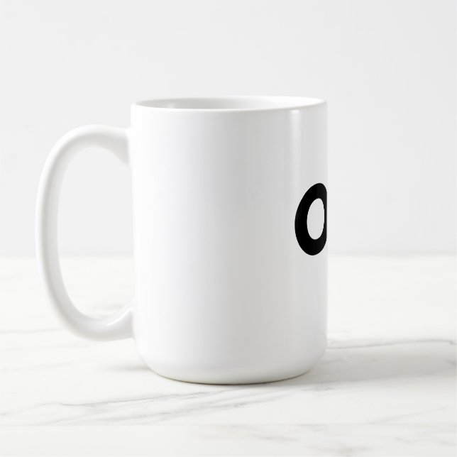 ONE simple typography mug  (Left)