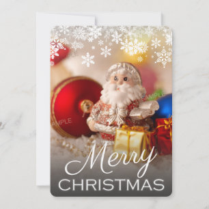 One Single Full Bleed Merry Christmas Photo Card