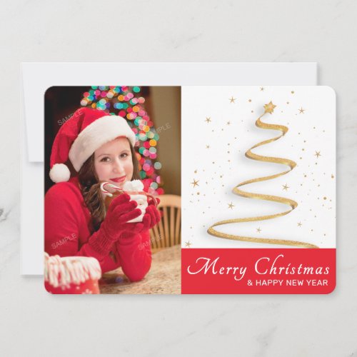 One Single Photo Christmas Seasons Greetings Card