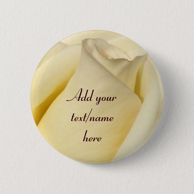 One Single Rose_ Pinback Button (Front)