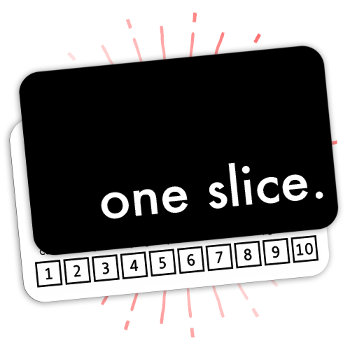 One Slice. Pizza Coupon by identica at Zazzle
