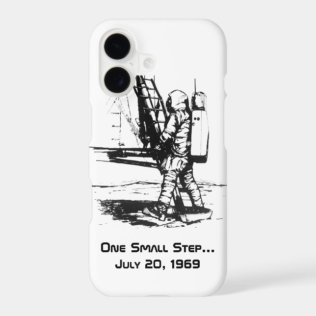One Small Step Apollo 11 Moon Landing Case-Mate iPhone Case (Back)