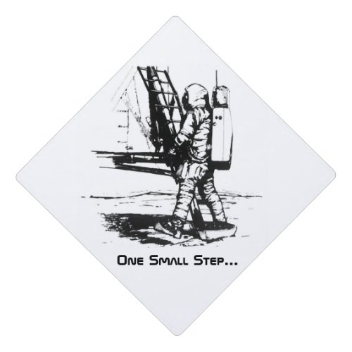 One Small Step Apollo 11 Moon Landing Graduation Cap Topper