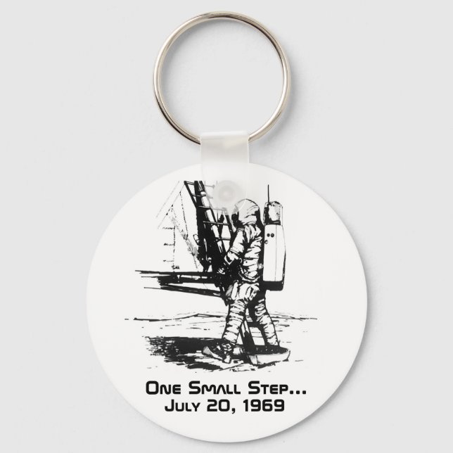 One Small Step Apollo 11 Moon Landing Keychain (Front)