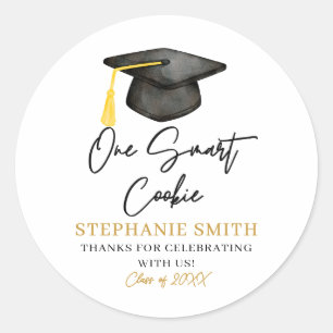 One Smart Cookie 2025 Graduation  Classic Round Sticker