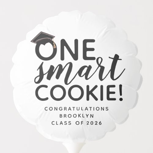 One Smart Cookie Blue Graduation  Balloon