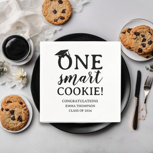 One Smart Cookie Class Of 2024 Graduation Napkins