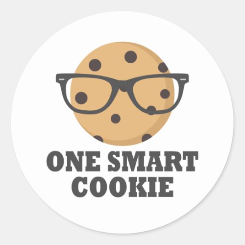 One Smart Cookie Classic Round Sticker