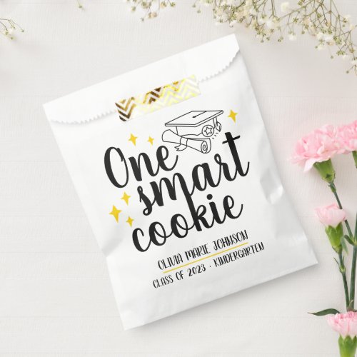 One Smart Cookie Custom Kids Graduation Favor Bag