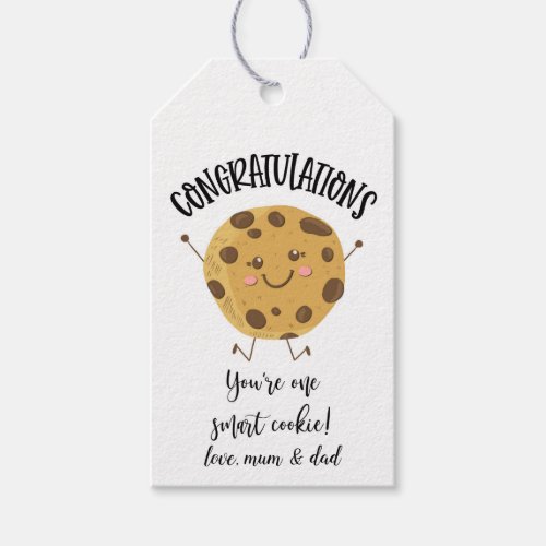 One smart cookie gift tags
