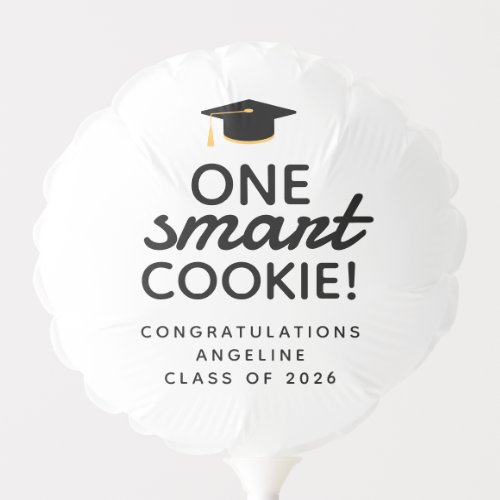 One Smart Cookie Graduation Balloon