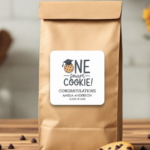 One Smart Cookie Graduation Class of Cookies Square Sticker
