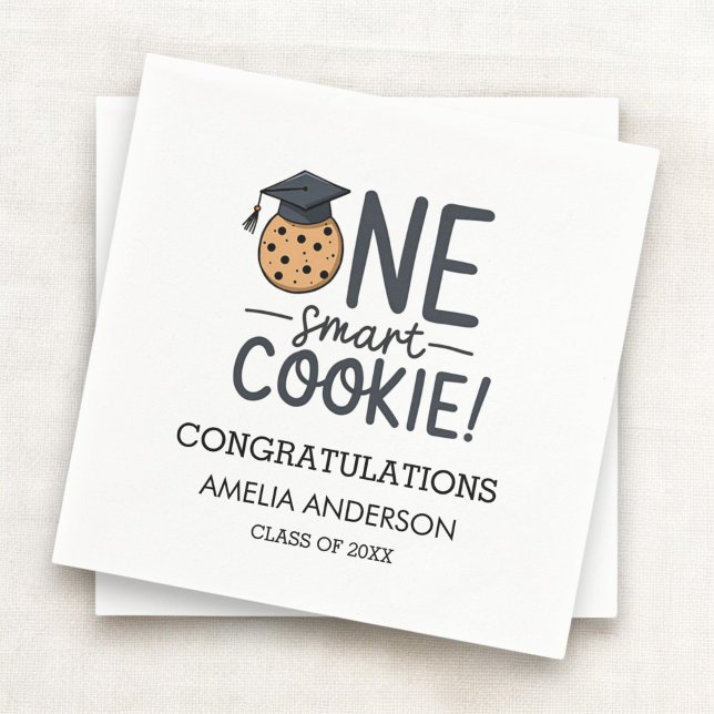 One Smart Cookie Graduation Class of Napkins (Creator Uploaded)