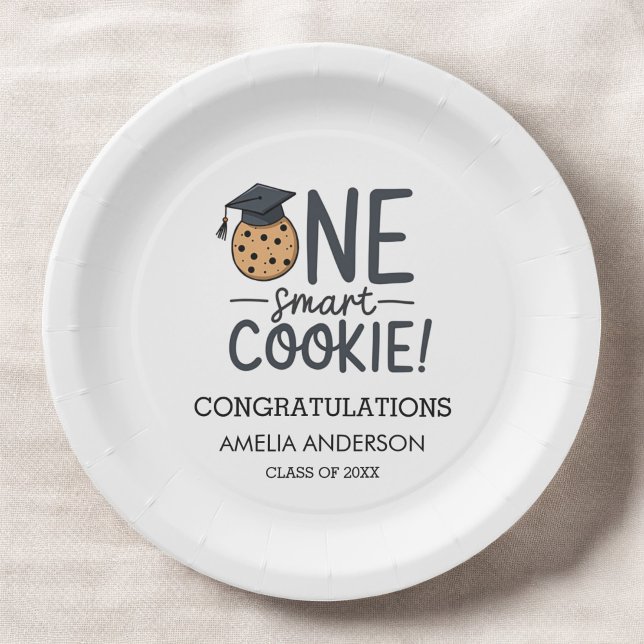 One Smart Cookie Graduation Class of Paper Plates (Creator Uploaded)