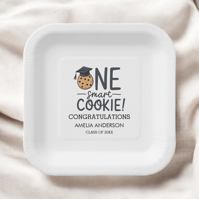 One Smart Cookie Graduation Class of Paper Plates (Creator Uploaded)