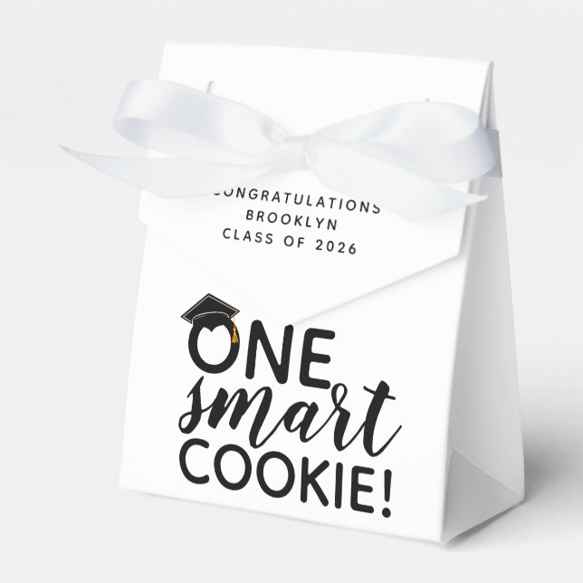 One Smart Cookie Graduation  Favor Boxes (Front Side)