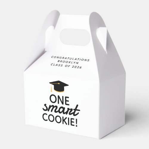 One Smart Cookie Graduation Favor Boxes