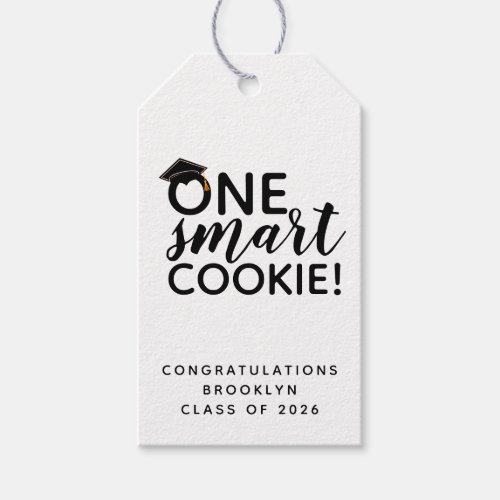 One Smart Cookie Graduation   Gift Tags