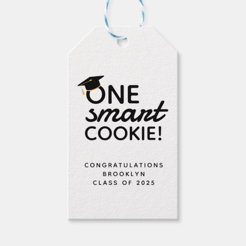 One Smart Cookie Graduation Gift Tags