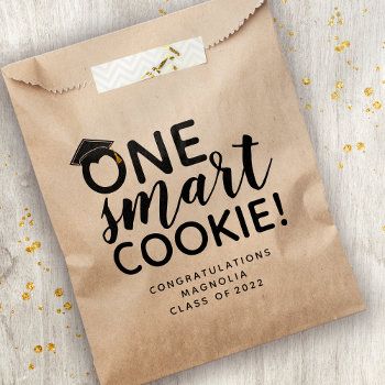 One Smart Cookie Graduation Kraft Favor Bag by rememberwhen_ at Zazzle