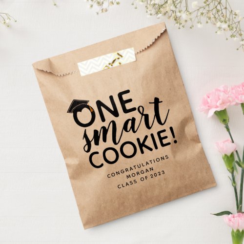 One Smart Cookie Graduation Kraft Favor Bag