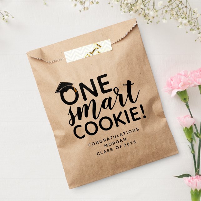 One Smart Cookie Graduation Kraft Favor Bag (Sealed)