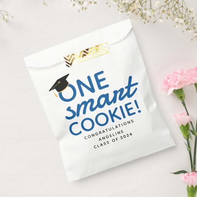 One Smart Cookie Graduation Party Celebration Favor Bag (Sealed)