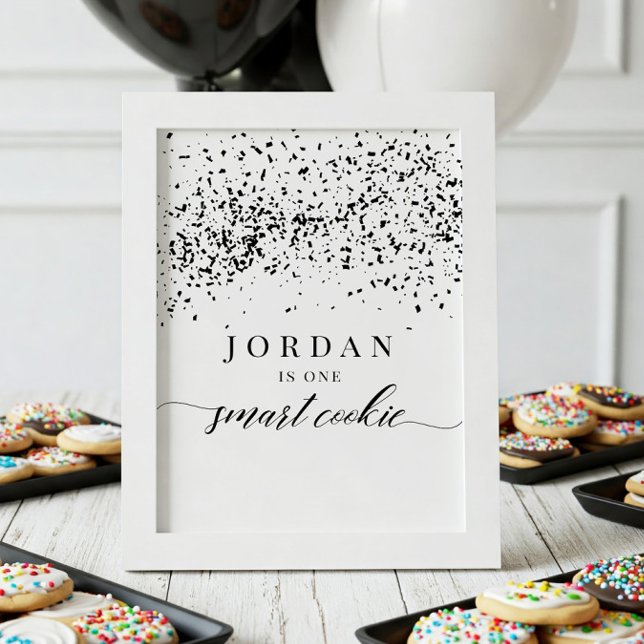 One Smart Cookie Graduation Party Favor Sign (Creator Uploaded)