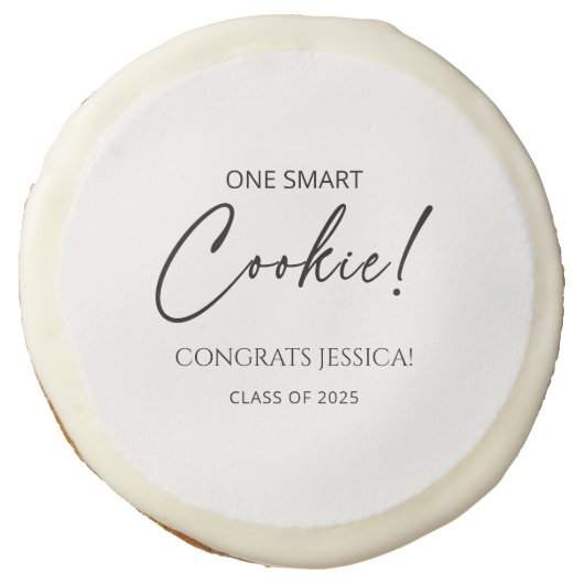 One smart Cookie Graduation party favors cookies (Front)