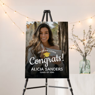 One Smart Cookie Graduation Party Welcome Sign