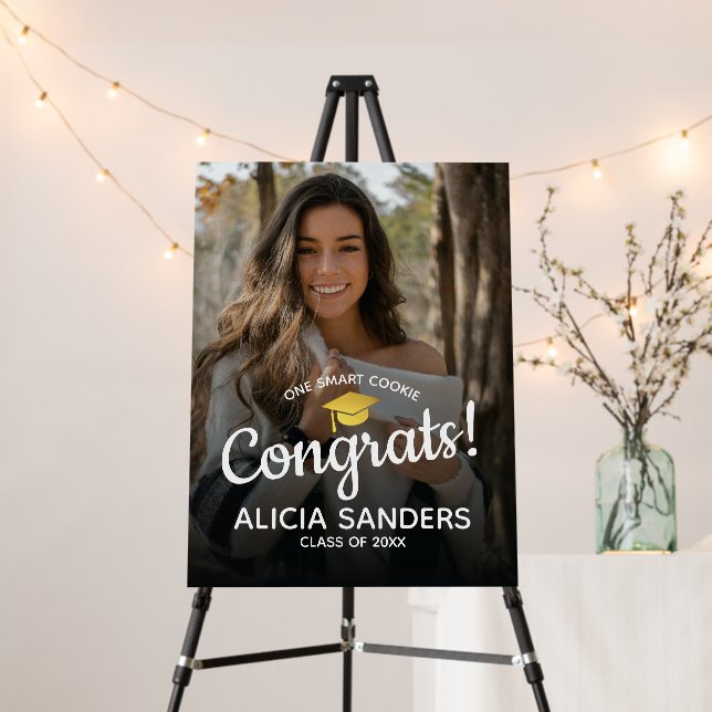 One Smart Cookie Graduation Party Welcome Sign (In Situ (Stand))