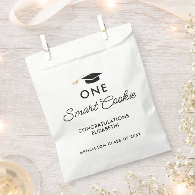 One Smart Cookie High School Graduation Favor Bag (Clipped)