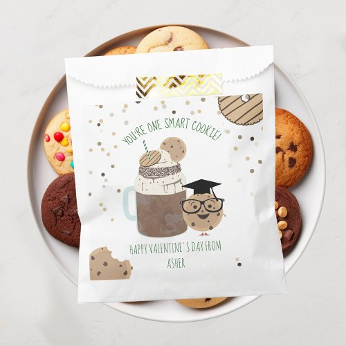 One Smart Cookie  Milkshake Classroom Valentine   Favor Bag