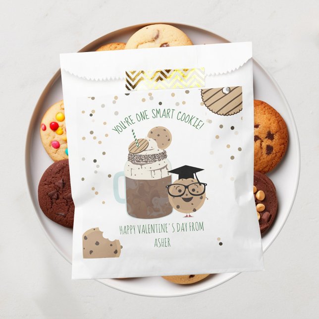 One Smart Cookie & Milkshake Classroom Valentine   Favor Bag (Creator Uploaded)