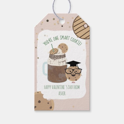 One Smart Cookie  Milkshake Classroom Valentine   Gift Tags