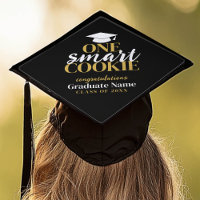 One Smart Cookie - Modern Black Gold Graduation