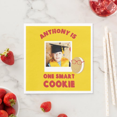 One Smart Cookie Personalized Graduation Party Napkins