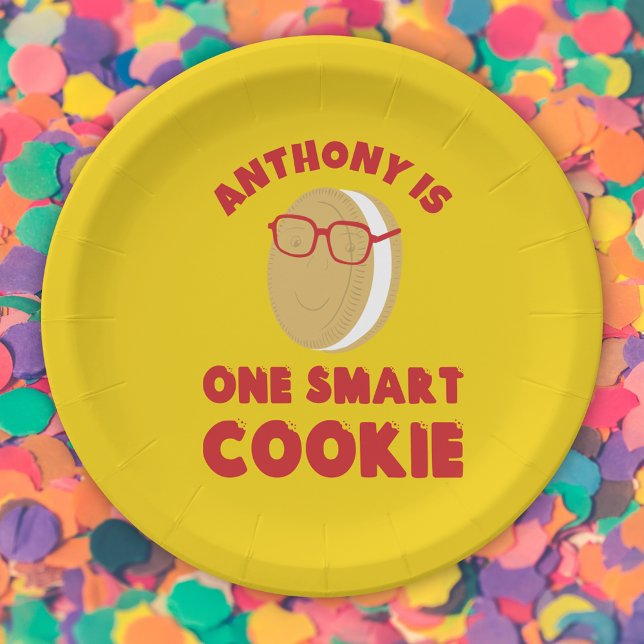 One Smart Cookie Personalized Graduation Party Paper Plates (Creator Uploaded)