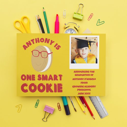 One Smart Cookie Photo Graduation Announcement